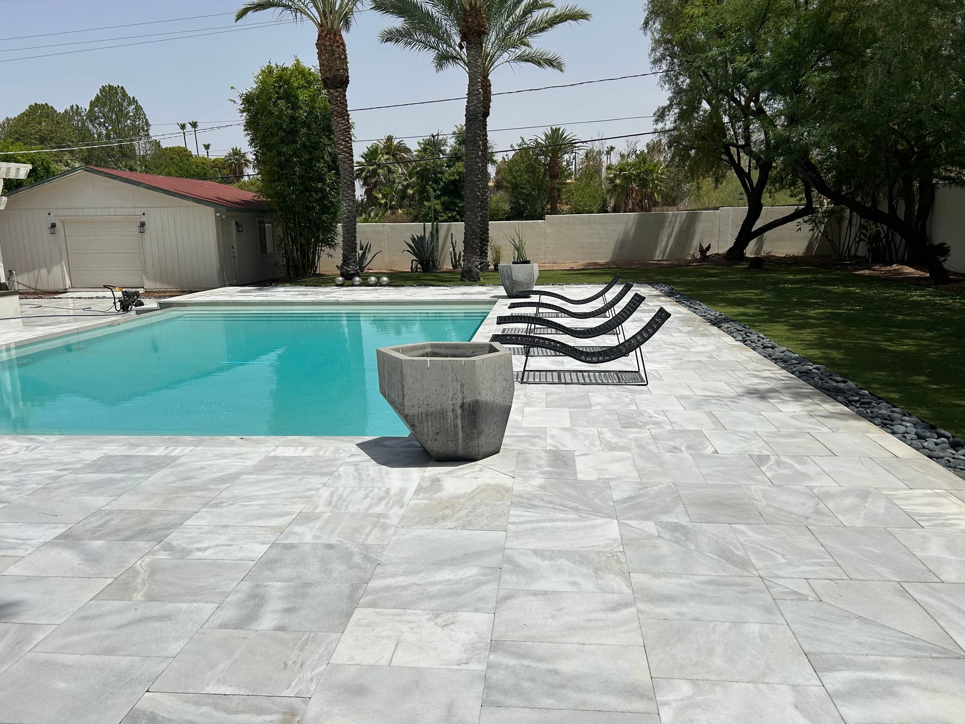 Gallery photos for Phoenix Pool Deck Soft Wash on Natural Stone: Image #1
